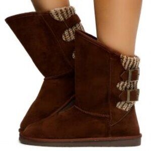Flat Boots- Brown